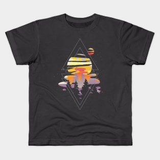 Cosmic Woods Forest Design Kids T-Shirt